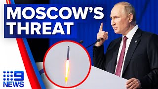 Moscow threatening to strike US satellites in space | 9 News Australia