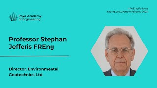 New Fellow 2024: Professor Stephan Jefferis FREng