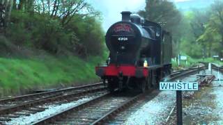 4F 43924 at Oxenhope on 18/5/13 *WHISTLE*