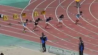 2017中部スプリント記録会　男子100m　2組スローモーション