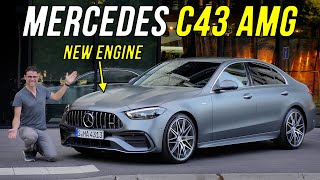 2023 Mercedes C43 AMG driving REVIEW W206 - making the C63 obsolete with 4 cylinders?