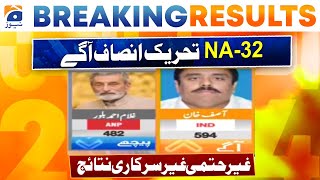 Election 2024: NA-32 | PTI Leading | First Inconclusive Unofficial Result