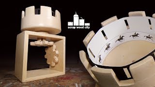 Making a wooden zoetrope with right angle gears - Animation toy
