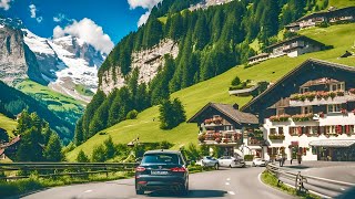 🇨🇭Driving In SWITZERLAND - Lauterbrunnen To Grindelwald | Stunning Swiss Mountain Village