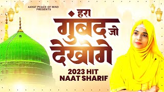 Hara Gumbad Jo Dekhoge | New Naat Sharif | Madina Sharif Naat | 2023 New Naat Sharif | Naat 2023