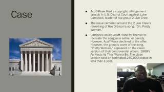 Luther Campbell v  Acuff Rose Music, Inc.