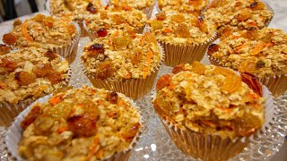 🍎🥕Gluten Free Christmas Muffins (No Sugar Added, Zero Lactose No Oil Desserts)