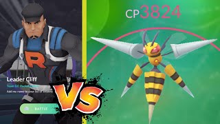 Beating Team Rocket Leader Cliff with ONLY Mega Beedrill! (1/20/23)