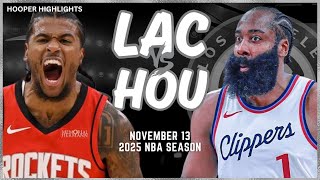 LA Clippers vs Houston Rockets Full Game Highlights | Nov 13 | 2025 NBA Season