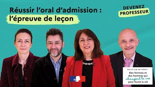 DEVENIR ENSEIGNANT : Réussir l'oral de leçon