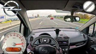 Final Edition Opel Agila 1.0 68HP TOP SPEED AUTOBAHN POV Drive Acceleration