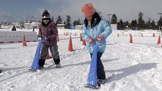 さっぽろ雪まつり　笑顔と共に７０回目開幕　つどーむ会場 （2019/01/31）北海道新聞