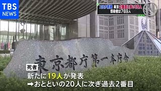 コロナ死者 東京で２番目に多い１９人