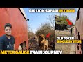 Meter gauge train journey 2 | Gir lion safari in train Gujarat | railway token exchange system