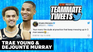 How Well Do Trae Young & Dejounte Murray Know Their Atlanta Hawks Teammates | Teammate Tweets SLAM