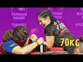 WORLDARM 2022 | JUNIOR WOMAN | CAT 70KG | WORLD CHAMPIONSHIP ARM WRESTLING  TURKEY