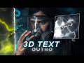 3D text outro tutorial on alight motion (+preset)