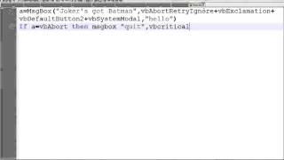 Vb Script: If Then Feedback example #2