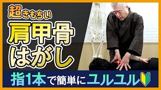 【肩甲骨はがし】指１本で超ユルユルできもちい肩甲骨はがしとは？｜ゴッドハンド通信｜網戸理九