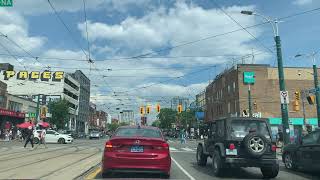 Spadina and Front to Little Italy Toronto August 1 2022 4k