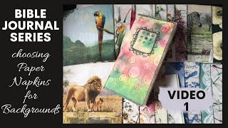 How to - Bible Journaling for Beginners Series - paper napkins