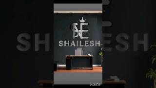 Shailesh Name logo🔥🤑 || #logodesign #logo #3d #trending #viral #video #youtubeshorts #shorts