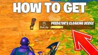 How To Get PREDATOR'S CLOAKING DEVICE MYTHIC in Fortnite Season 5