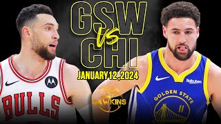 Golden State Warriors vs Chicago Bulls Full Game Highlights | January 12, 2024 | FreeDawkins