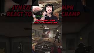 Jynxzi makes Stompn react to one of our members and accuses him for xim #siege #jynxzi #stompn