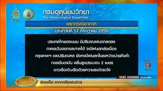 เรื่องเล่าเช้านี้ อุตุฯระบุไทยตอนบนมีฝนลดลง กทม.และปริมณฑลมีฝนตกช่วงบ่ายถึงค่ำ