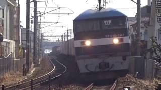 EF210-147牽引貨物列車　魚住～土山間にて