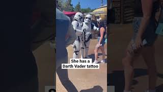 How to become friends with the Stormtroopers #disneyland #shorts #starwars #galaxysedge