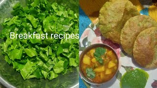 पालक और आलू का क्रिस्पी नाश्ता/crispy palak aalu Puri/Homemade recipe/safar ke liye nasta recipe/