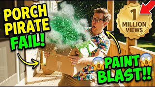Instant Karma! Package Thief Gets Glitter-Blasted on the Porch”