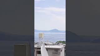 高速遊覧船 右端宮島訪問を終えて広島へ 12:15pm 瀬戸内