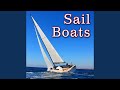Three Masted Schooner, On Board: Light Wind Through Sails and Rigging with Wake Splash