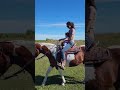 mommy and daughter horse back riding. horse