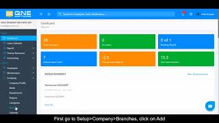 06. Cloud Payroll & HR Software - Setup Branches