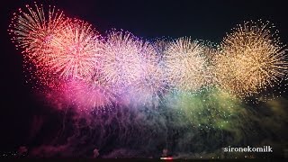 神明の花火大会 Japan Shinmei Fireworks Festival 2015 | Opening Hanabi Show 町制施行10周年記念オープニング花火