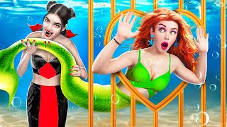 Vampire vs Mermaid in Jail! How to Become a Vampire!