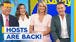 DC and Sylvia return from holidays | Today Show Australia