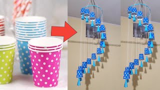 Wall hanging with paper glasses || Home Decoration ideas using coffee cup || brothers craft