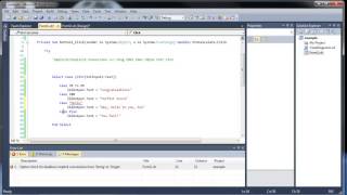 VB.NET Option Strict, Message Boxes, Focus and Select Case