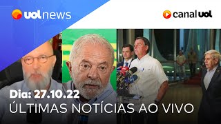 Bolsonaro reforça ataques ao TSE; fala de Lula; debate Globo, Tarcísio x Haddad: notícias ao vivo
