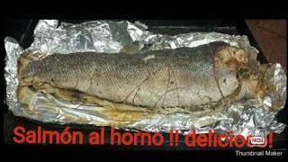 Salmón blanco al horno!!❤