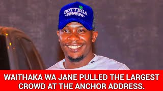 WAITHAKA WA JANE DOING WHAT HE DOES BEST AT THE ANCHOR ADDRESS