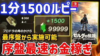 【ゼルダの伝説 BotW】最序盤から最速ルピー稼ぎをする方法まとめ、約1分1500ルピー【ゼルダの伝説 ブレス オブ ザ ワイルド】