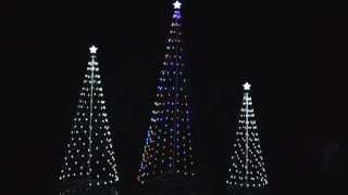 Homebrite Christmas LED Trees 8 flash modes