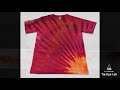 how to make an incline fan fold ice dye sunset tie dye shirt