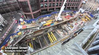 Crossrail Time-lapse: Construction highlights March 2016